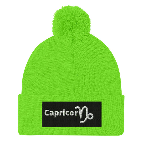 Capricorn A & K Zodiacs Pom-Pom Beanie