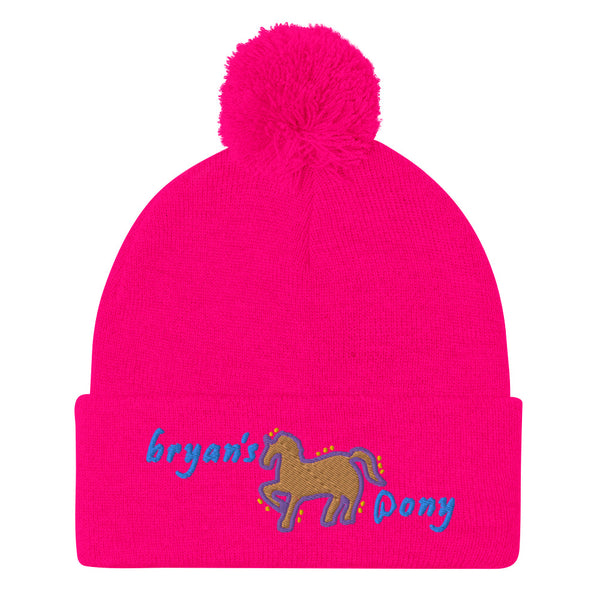 Bryan's Pony Pom-Pom Beanie