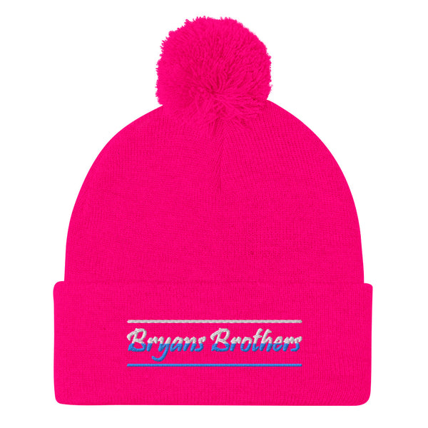 Two Tone Bryans Brothers Pom-Pom Beanie