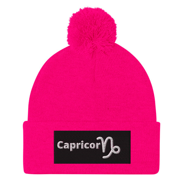 Capricorn A & K Zodiacs Pom-Pom Beanie