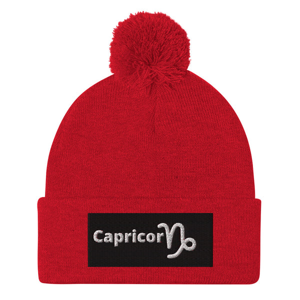 Capricorn A & K Zodiacs Pom-Pom Beanie