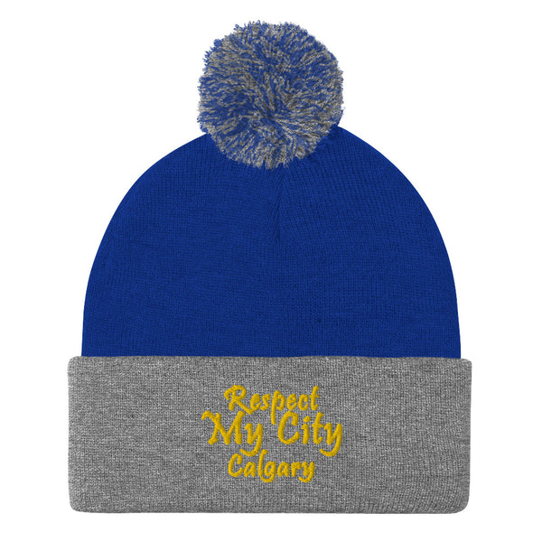 Respect My City Calgary Pom-Pom Beanie