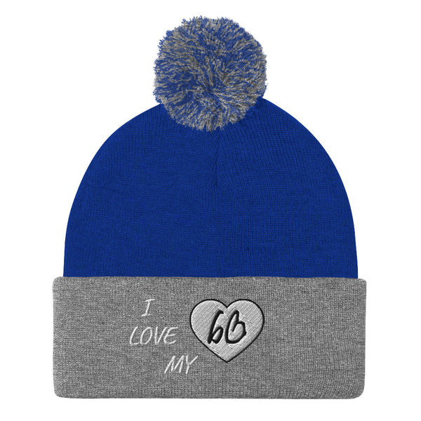 I LOVE MY bb Pom-Pom Beanie