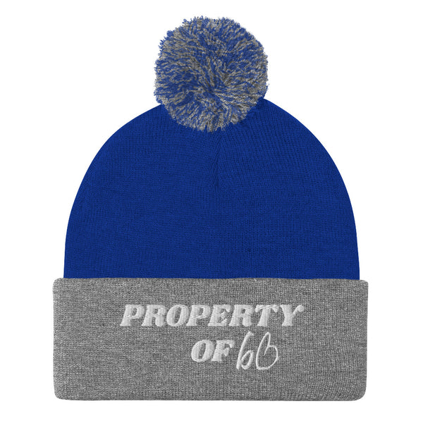 PROPERTY OF bb Pom-Pom Beanie