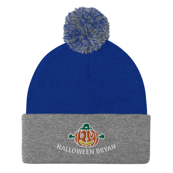 HALLOWEEN BRYAN Pom-Pom Beanie