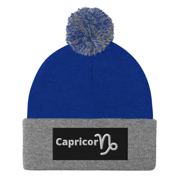 Capricorn A & K Zodiacs Pom-Pom Beanie
