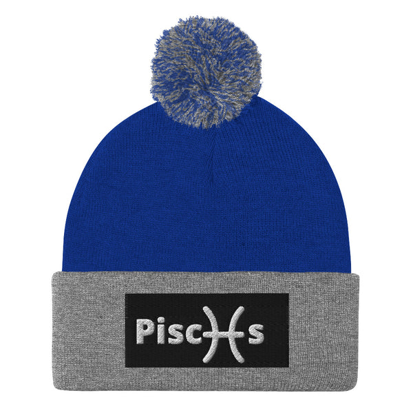 Pisces A & K Zodiacs Pom-Pom Beanie