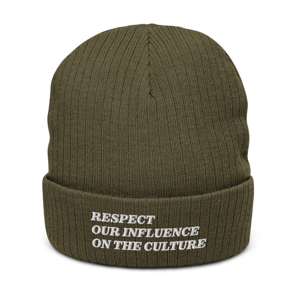 Respect Our Influence Recycled Cuffed Beanie