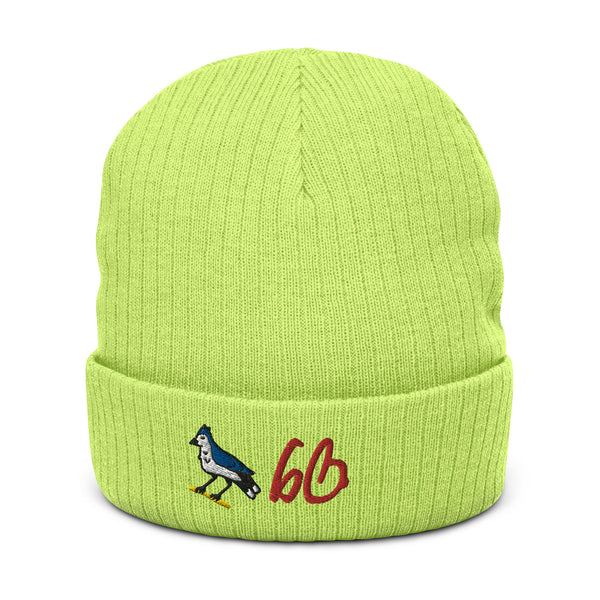 One Half Of The 6ix Icons Ribbed Knit Beanie