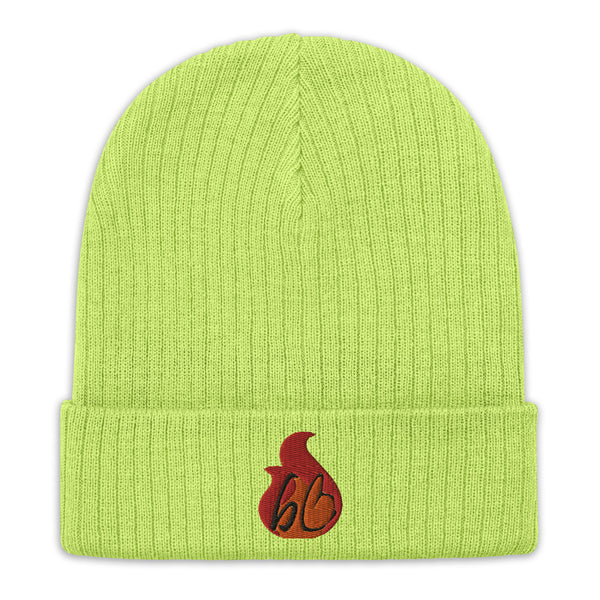 bb In A Flame Ribbed Knit Beanie