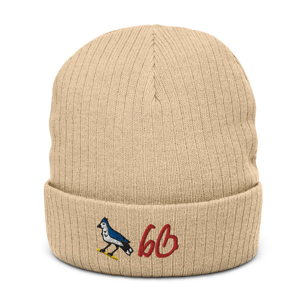One Half Of The 6ix Icons Ribbed Knit Beanie