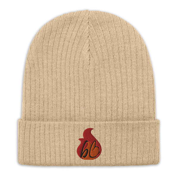 bb In A Flame Ribbed Knit Beanie