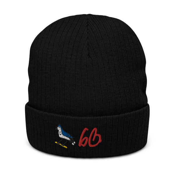 One Half Of The 6ix Icons Ribbed Knit Beanie