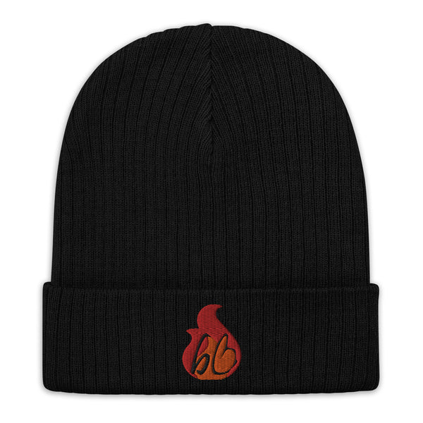 bb In A Flame Ribbed Knit Beanie