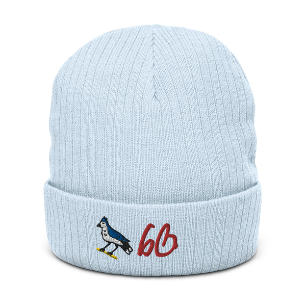 One Half Of The 6ix Icons Ribbed Knit Beanie