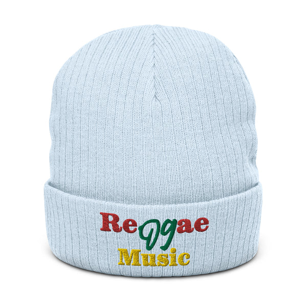Reggae Music Ribbed Knit Beanie