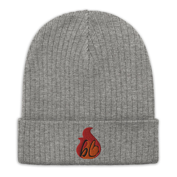 bb In A Flame Ribbed Knit Beanie