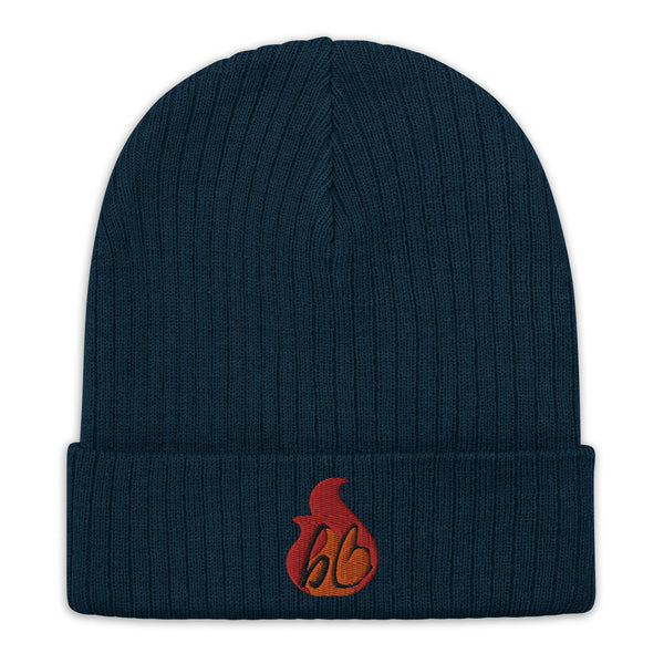 bb In A Flame Ribbed Knit Beanie