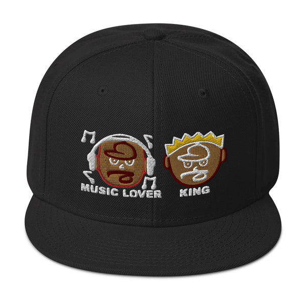 MUSIC LOVER & KING Snapback Hat
