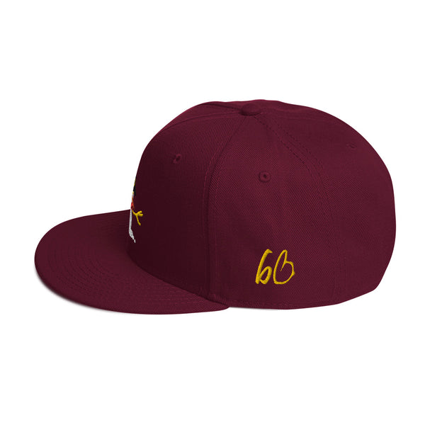 bb Snowman Snapback Hat