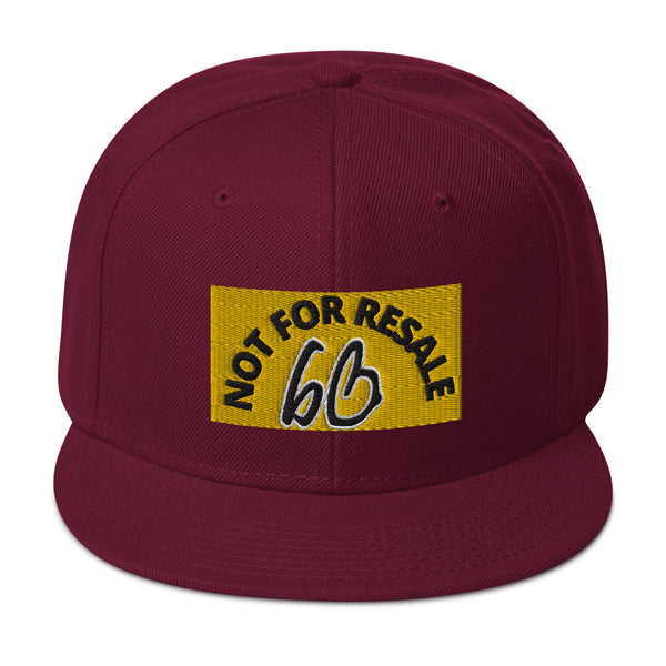 NOT FOR RESALE bb Snapback Hat
