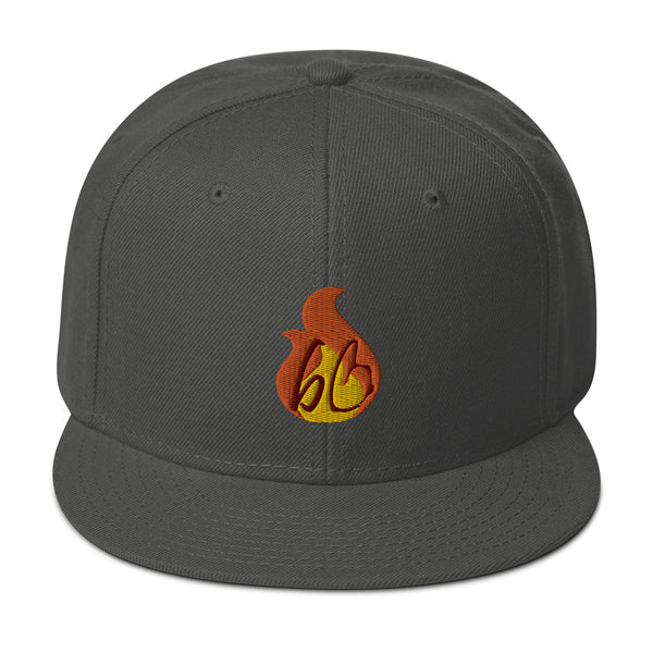 bb In A Flame Snapback Hat
