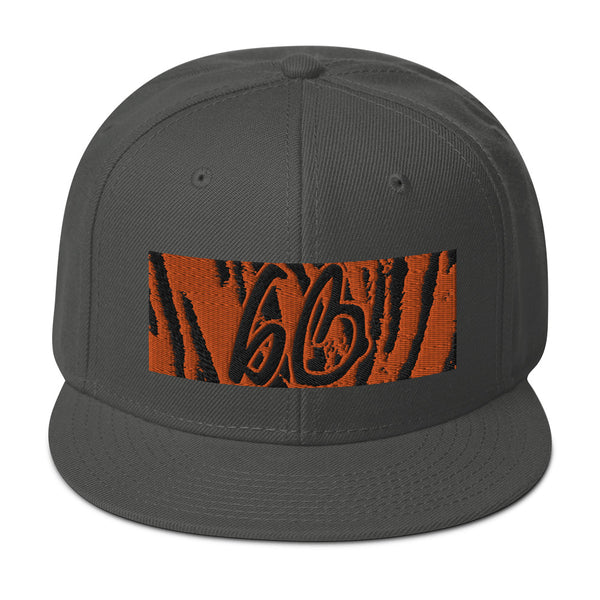 bb Tiger Print Snapback Hat