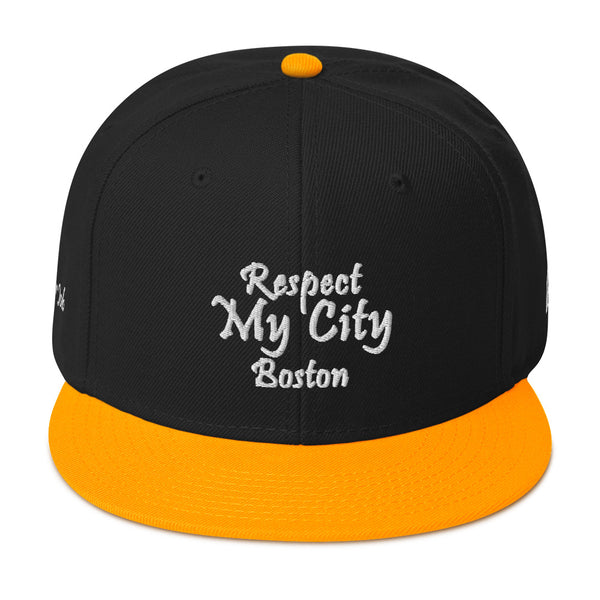 Respect My City Boston Snapback Hat