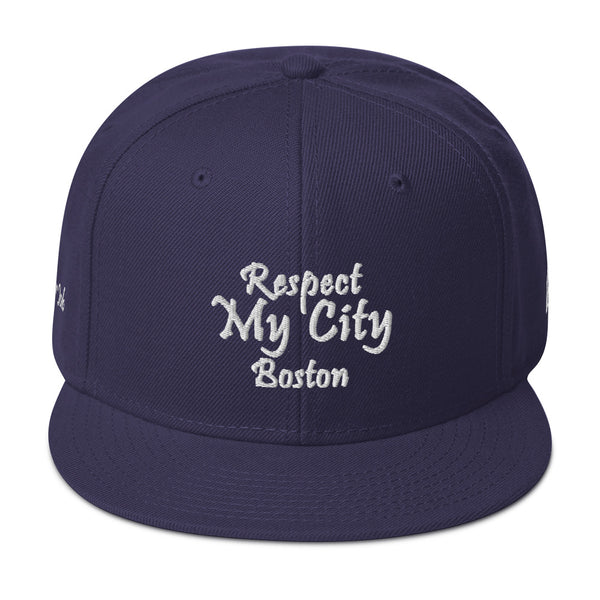 Respect My City Boston Snapback Hat