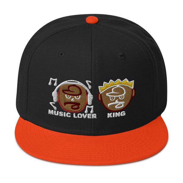 MUSIC LOVER & KING Snapback Hat
