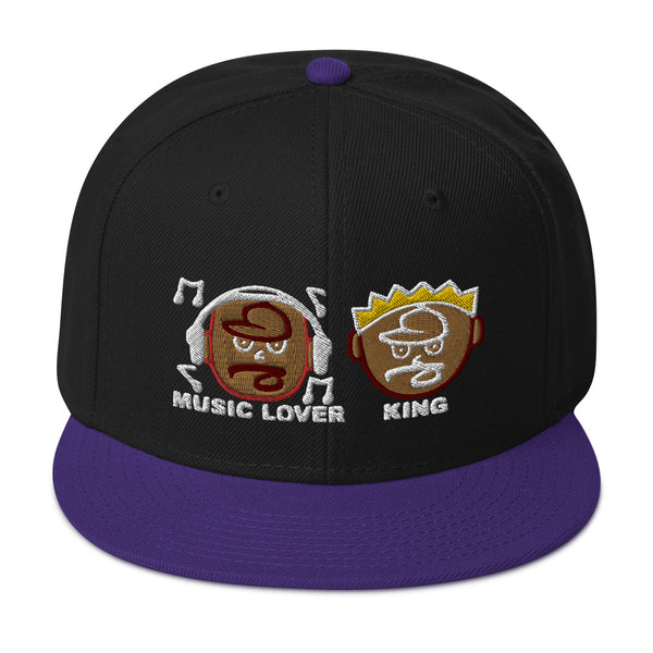 MUSIC LOVER & KING Snapback Hat