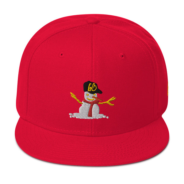 bb Snowman Snapback Hat