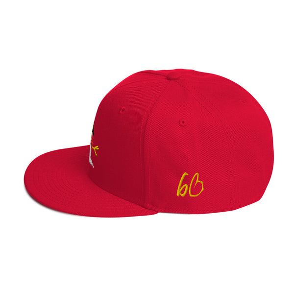 bb Snowman Snapback Hat