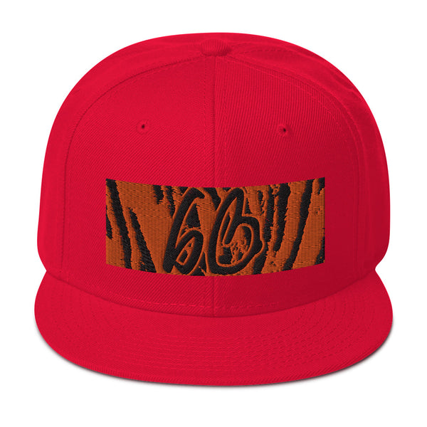 bb Tiger Print Snapback Hat