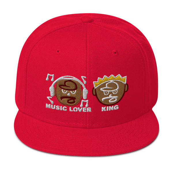 MUSIC LOVER & KING Snapback Hat
