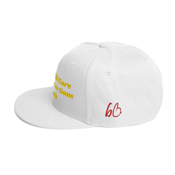 No One Cares #Truth Snapback Hat