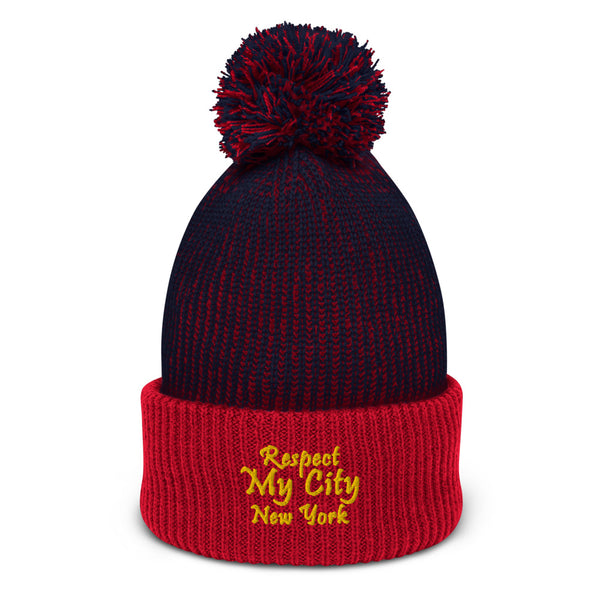 Respect My City New York Pom-Pom Beanie