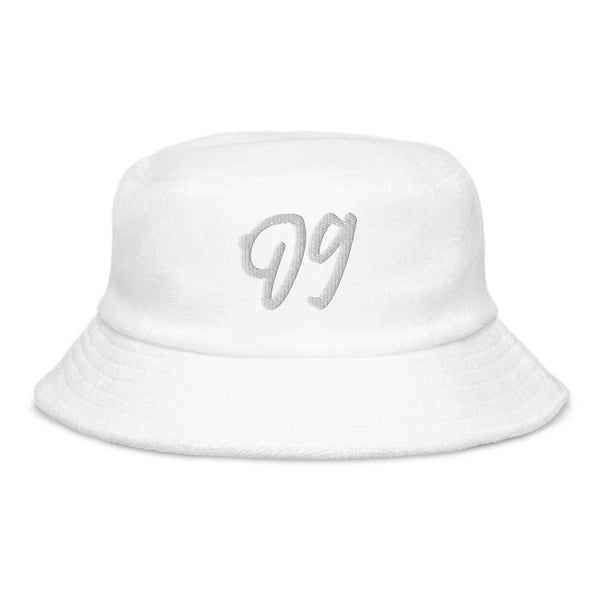 Upside Down bb Logo Terry Cloth Bucket Hat