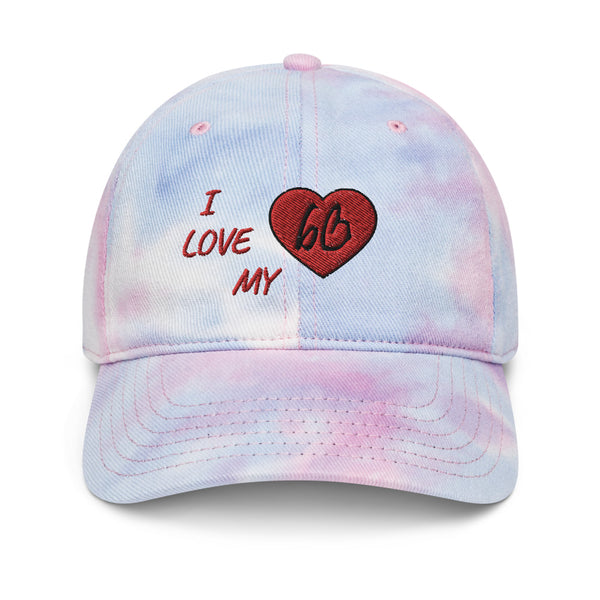 I Love My bb Tie Dye Hat