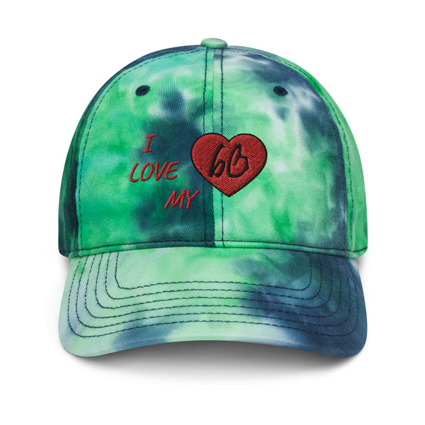 I Love My bb Tie Dye Hat