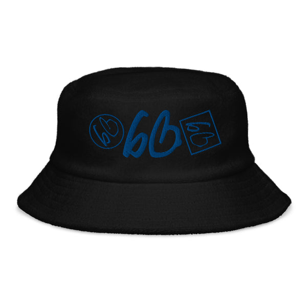 Triple Threat bb Unstructured Terry Cloth Bucket Hat