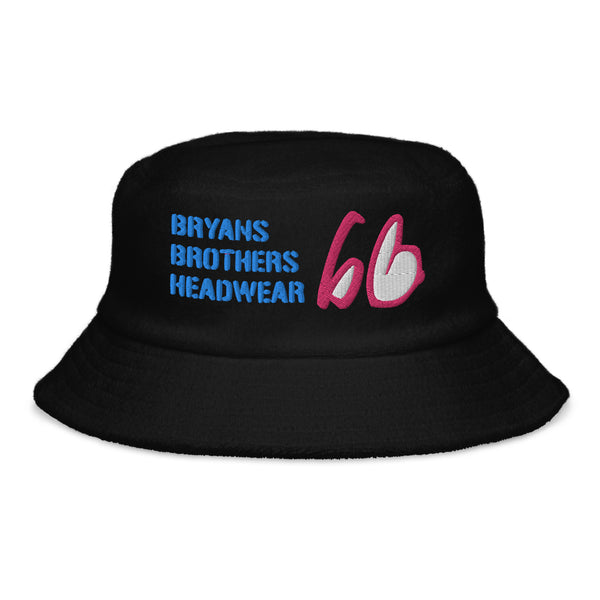 Stencil bb Unstructured Terry Cloth Bucket Hat