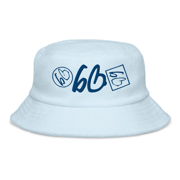 Triple Threat bb Unstructured Terry Cloth Bucket Hat