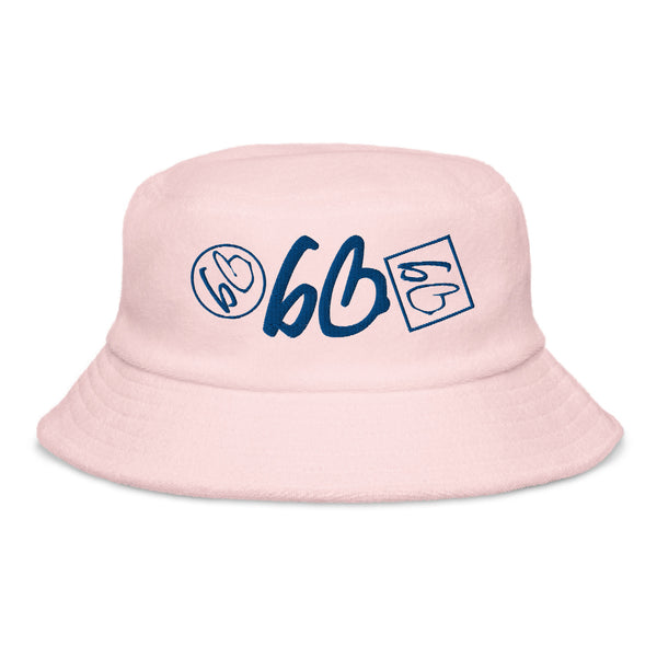 Triple Threat bb Unstructured Terry Cloth Bucket Hat