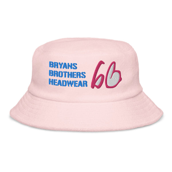 Stencil bb Unstructured Terry Cloth Bucket Hat
