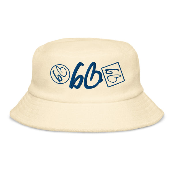 Triple Threat bb Unstructured Terry Cloth Bucket Hat
