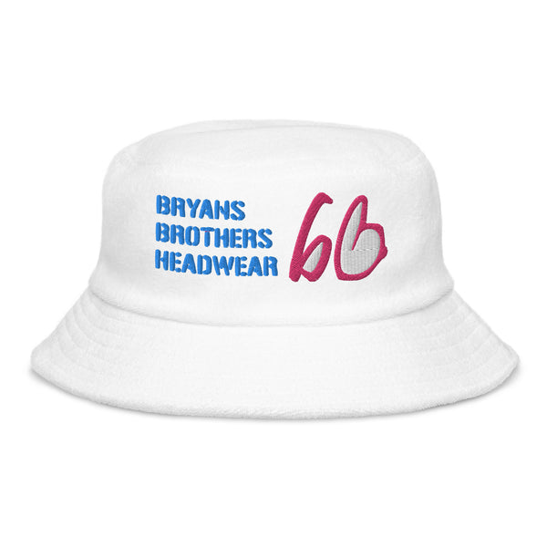 Stencil bb Unstructured Terry Cloth Bucket Hat
