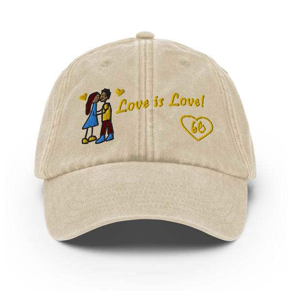 Love Is Love Vintage Dad Hat