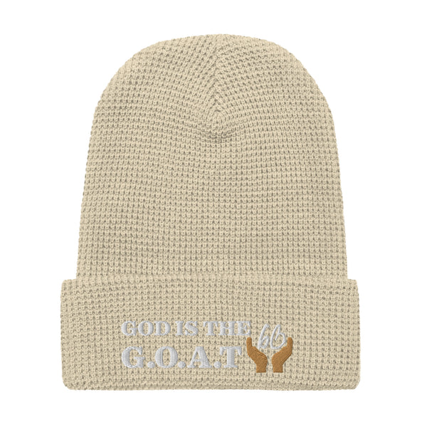 GOD IS THE G.O.A.T Waffle Beanie